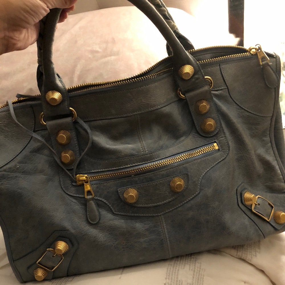 “BRAND NEW” Balenciaga Large City Bag in Dark Grey